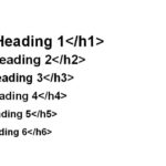 heading html