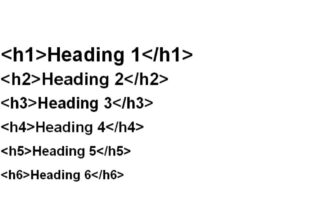 heading html