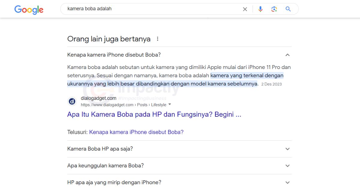 people also ask artinya