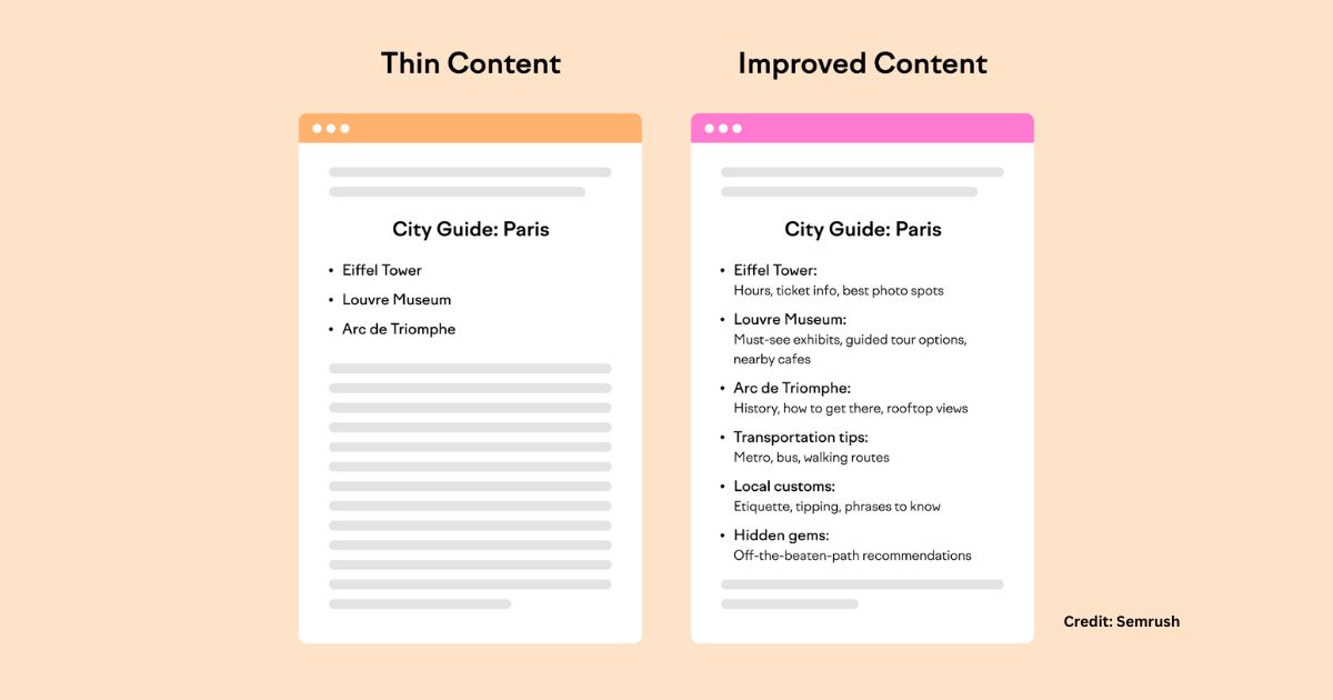 thin content adalah